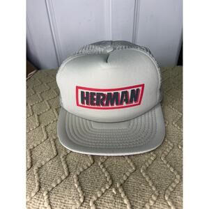 Vintage Herman puffer SnapBack trucker hat adjustable